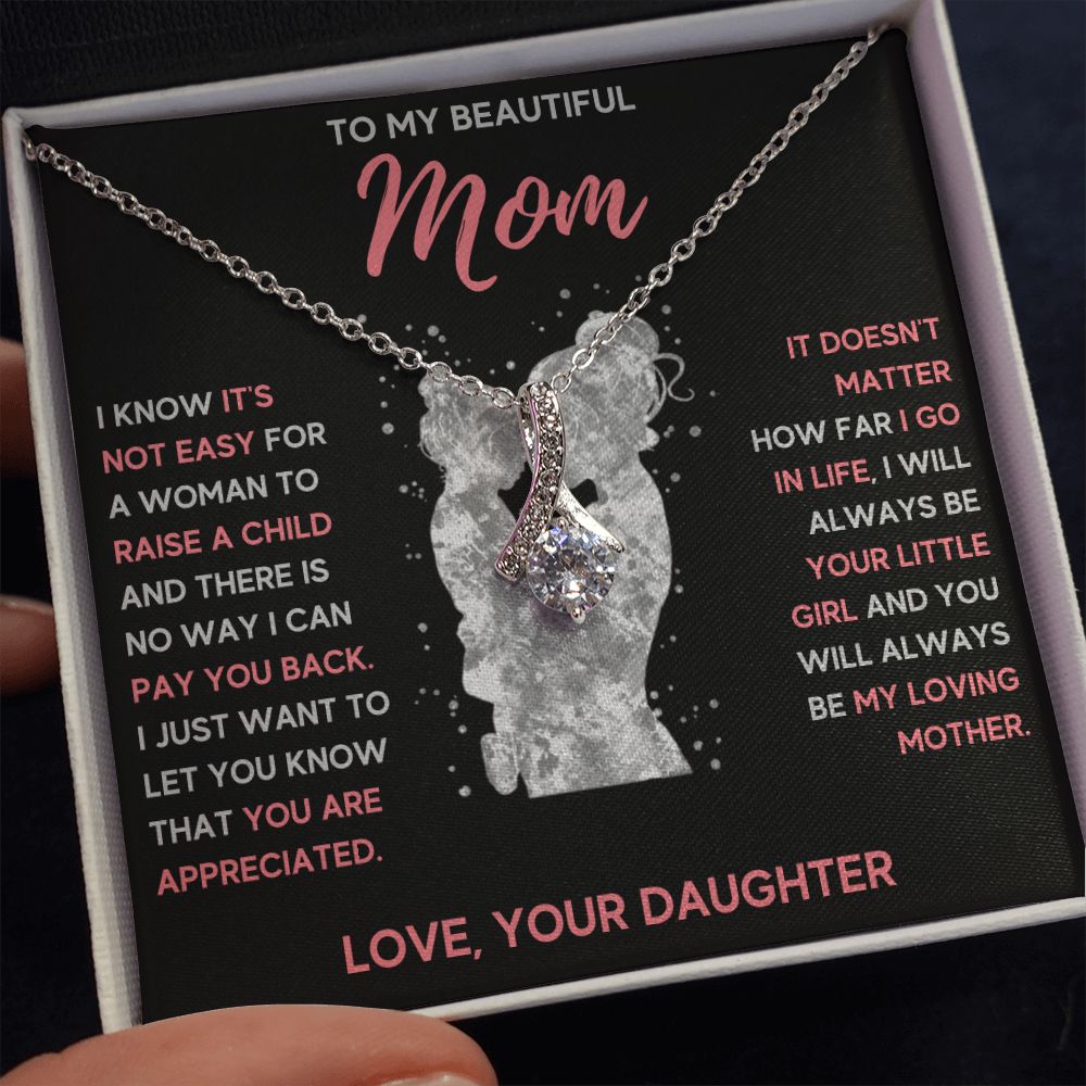 mom necklace birthday gifts for mom mama necklaces for women mother and daughter gifts mom christmas gifts from daughter - ON CLOUD NINE GIFTS