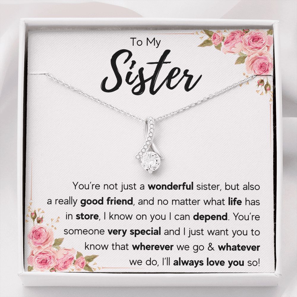 best sister gifts from sister birthday gifts for women christmas gift for sister jewelry sister necklaces sister wedding gift - ON CLOUD NINE GIFTS