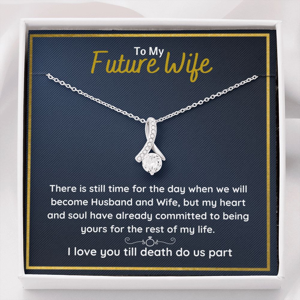 promise necklace for her fiance gifts for her necklaces for couples love necklace soulmate jewelry future wife necklace womens jewelry - ON CLOUD NINE GIFTS