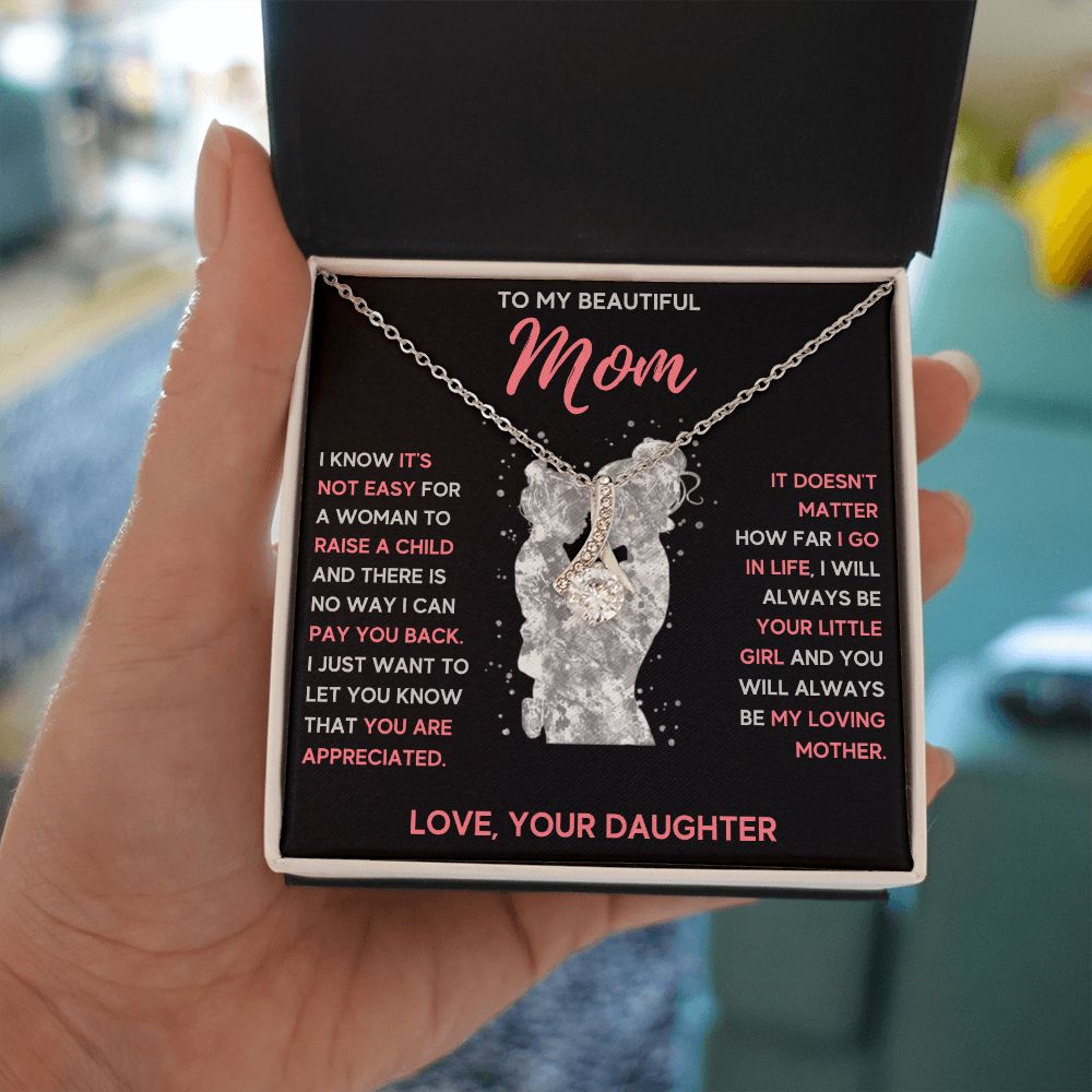 mom necklace birthday gifts for mom mama necklaces for women mother and daughter gifts mom christmas gifts from daughter - ON CLOUD NINE GIFTS