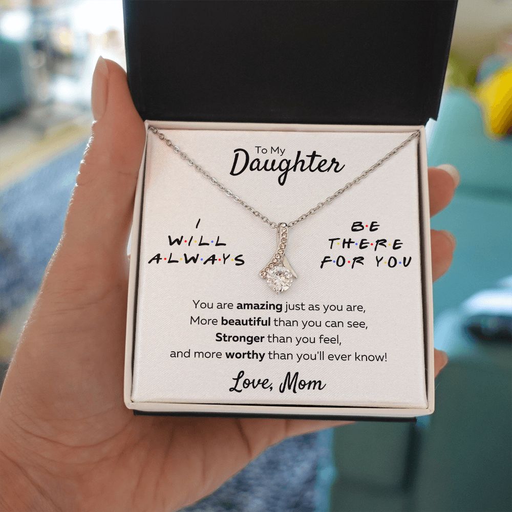 to my beautiful daughter necklace mother and daughter necklaces birthday gifts for daughter adult mother to daughter gifts - ON CLOUD NINE GIFTS