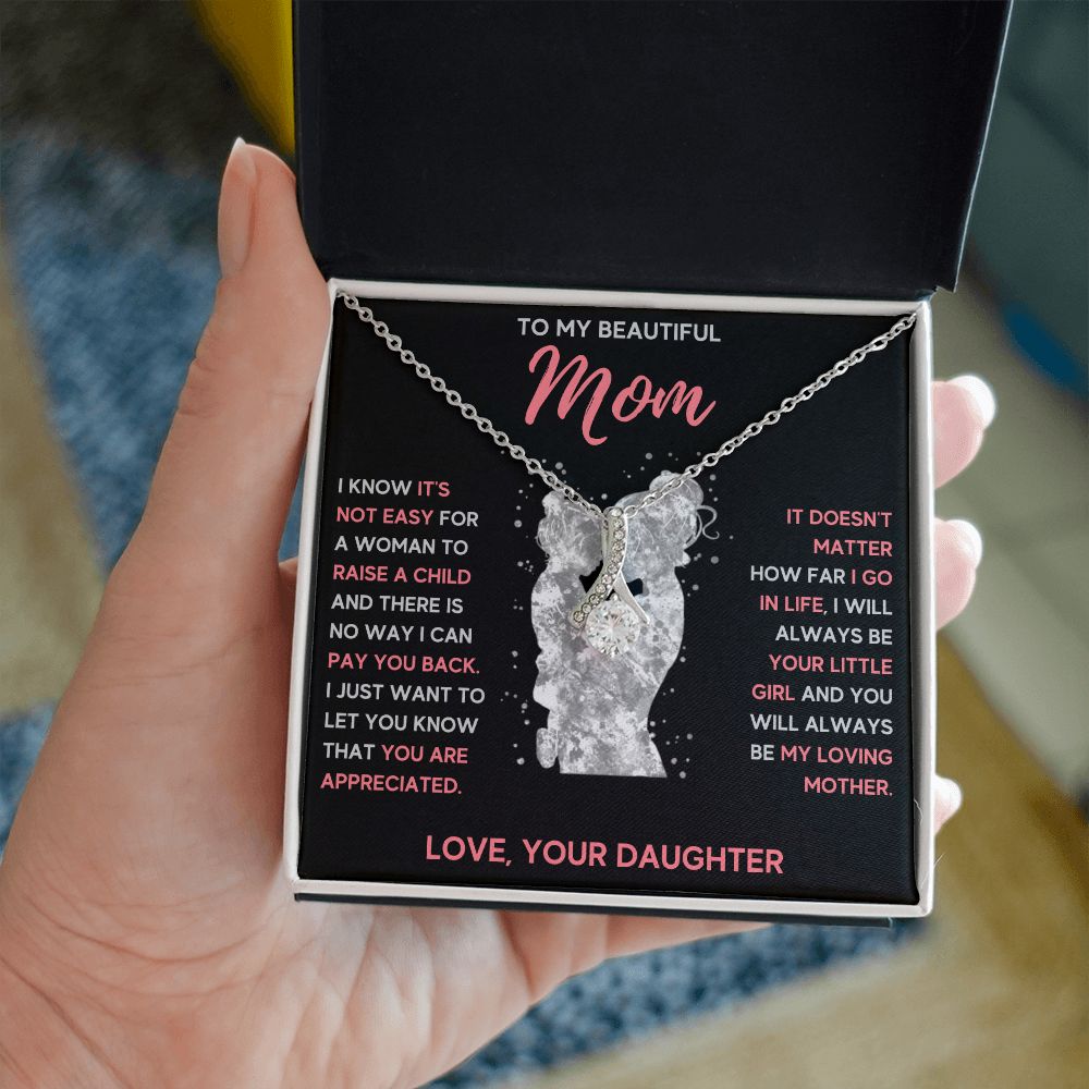 mom necklace birthday gifts for mom mama necklaces for women mother and daughter gifts mom christmas gifts from daughter - ON CLOUD NINE GIFTS