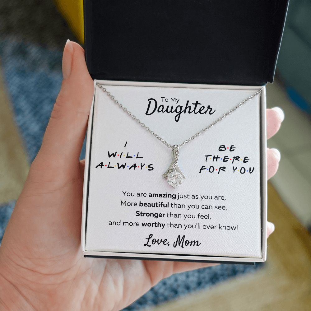 to my beautiful daughter necklace mother and daughter necklaces birthday gifts for daughter adult mother to daughter gifts - ON CLOUD NINE GIFTS