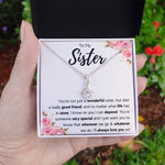 best sister gifts from sister birthday gifts for women christmas gift for sister jewelry sister necklaces sister wedding gift - ON CLOUD NINE GIFTS