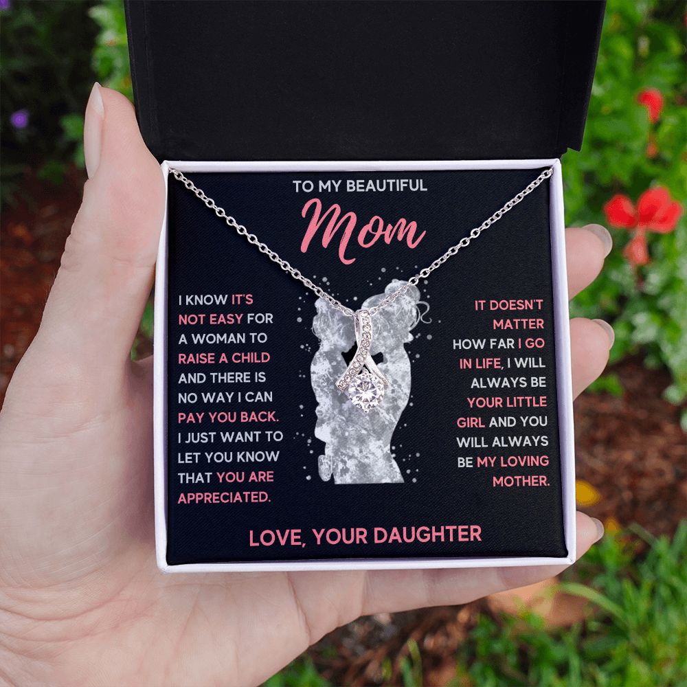 mom necklace birthday gifts for mom mama necklaces for women mother and daughter gifts mom christmas gifts from daughter - ON CLOUD NINE GIFTS