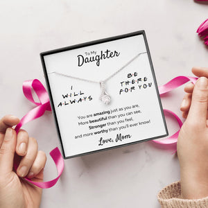 to my beautiful daughter necklace mother and daughter necklaces birthday gifts for daughter adult mother to daughter gifts - ON CLOUD NINE GIFTS