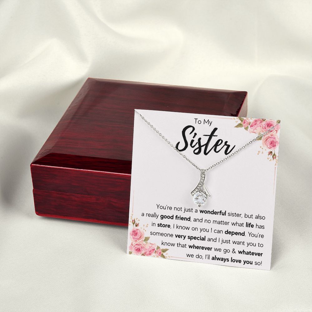 best sister gifts from sister birthday gifts for women christmas gift for sister jewelry sister necklaces sister wedding gift - ON CLOUD NINE GIFTS