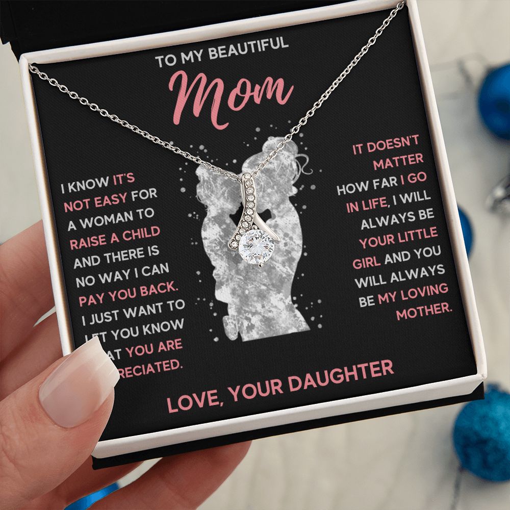 mom necklace birthday gifts for mom mama necklaces for women mother and daughter gifts mom christmas gifts from daughter - ON CLOUD NINE GIFTS