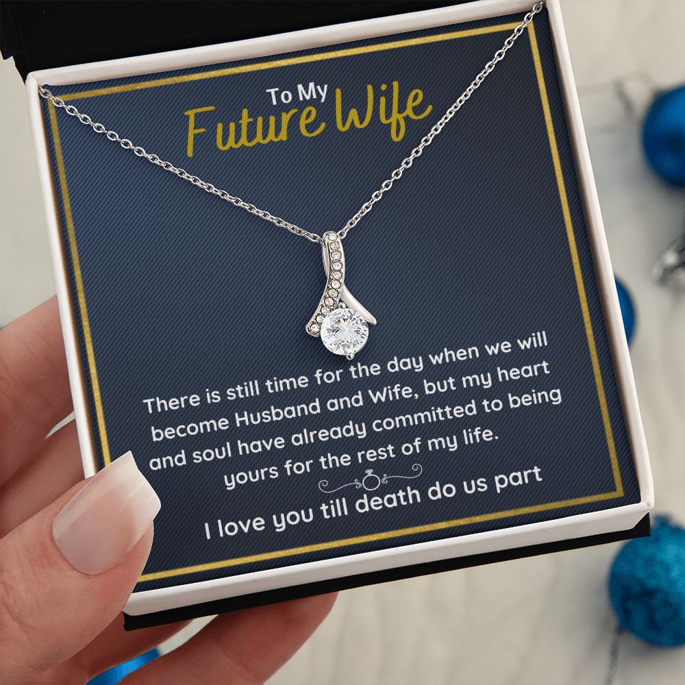 promise necklace for her fiance gifts for her necklaces for couples love necklace soulmate jewelry future wife necklace womens jewelry - ON CLOUD NINE GIFTS