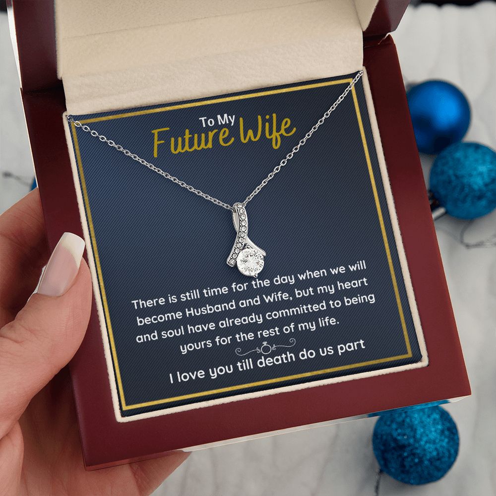 promise necklace for her fiance gifts for her necklaces for couples love necklace soulmate jewelry future wife necklace womens jewelry - ON CLOUD NINE GIFTS