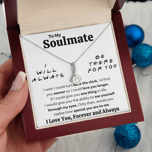 couples necklace to my wife birthday love gifts gift for girlfriend to my soulmate necklace for women gift ideas womens jewelry - ON CLOUD NINE GIFTS