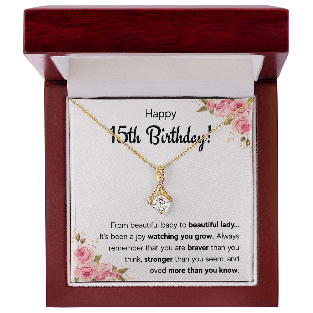quinceanera jewelry, quinceanera gifts, card,15 year old girl gifts for teen girls for 15th birthday gifts, sweet 15 necklace, fifteen bda - ON CLOUD NINE GIFTS