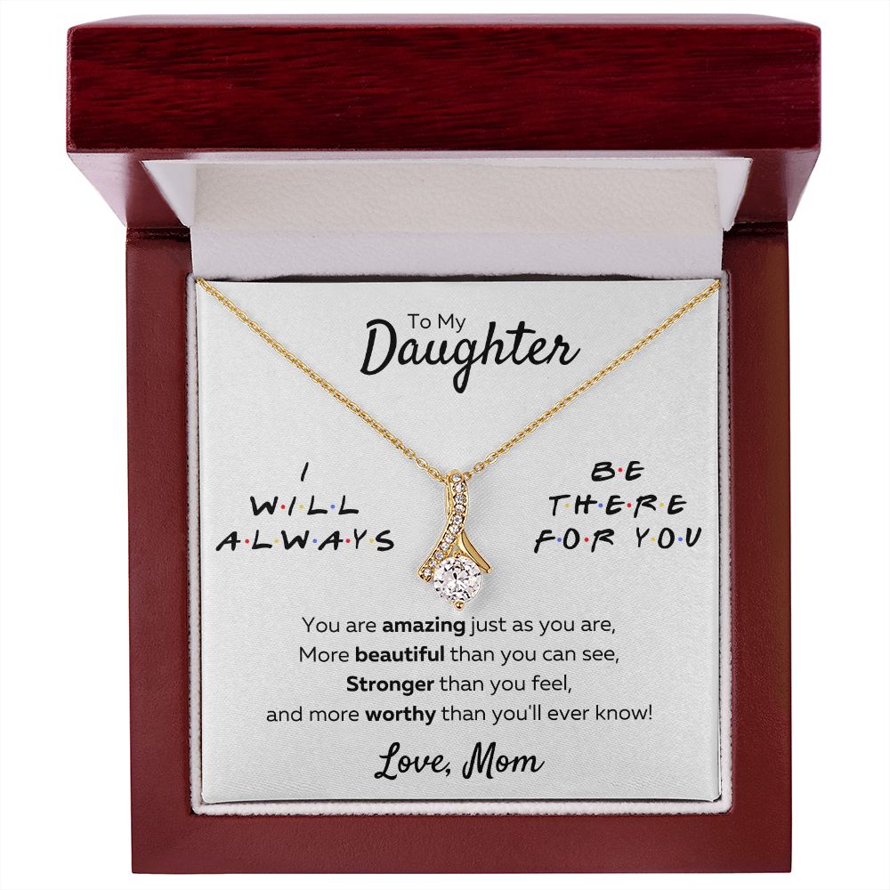 to my beautiful daughter necklace mother and daughter necklaces birthday gifts for daughter adult mother to daughter gifts - ON CLOUD NINE GIFTS