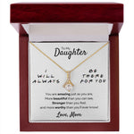 to my beautiful daughter necklace mother and daughter necklaces birthday gifts for daughter adult mother to daughter gifts - ON CLOUD NINE GIFTS