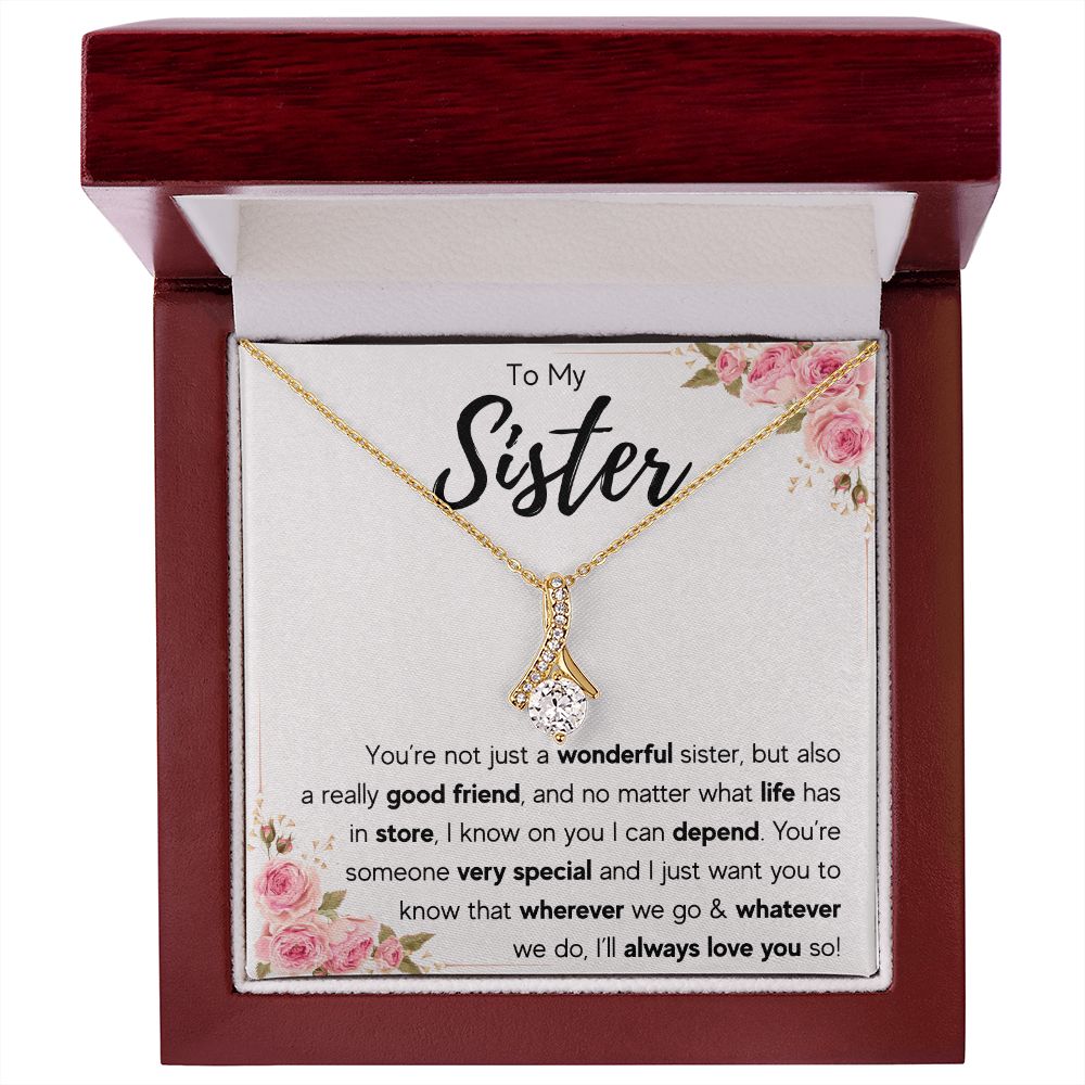best sister gifts from sister birthday gifts for women christmas gift for sister jewelry sister necklaces sister wedding gift - ON CLOUD NINE GIFTS