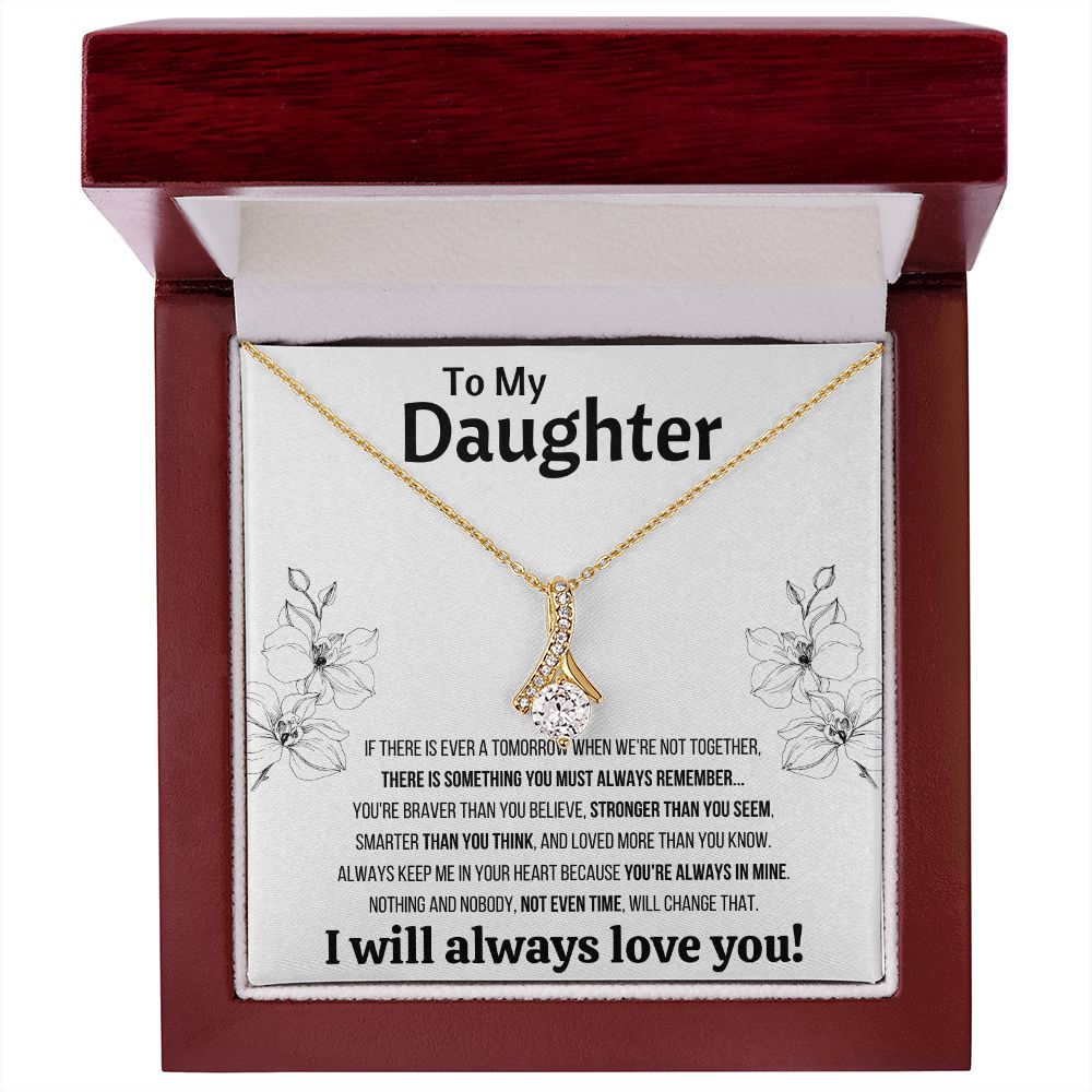 Mother Daughter Necklace Birthday Gifts To My Badass Daughter gifts for daughter Jewelry From Dad Mom Gifts teen girls gift ideas - ON CLOUD NINE GIFTS