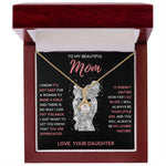 mom necklace birthday gifts for mom mama necklaces for women mother and daughter gifts mom christmas gifts from daughter - ON CLOUD NINE GIFTS
