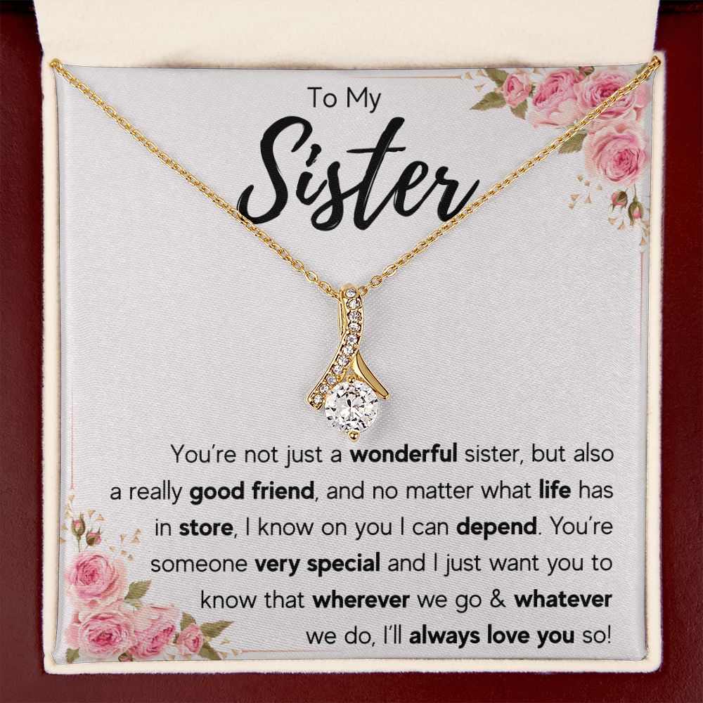 best sister gifts from sister birthday gifts for women christmas gift for sister jewelry sister necklaces sister wedding gift - ON CLOUD NINE GIFTS