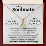 couples necklace to my wife birthday love gifts gift for girlfriend to my soulmate necklace for women gift ideas womens jewelry - ON CLOUD NINE GIFTS