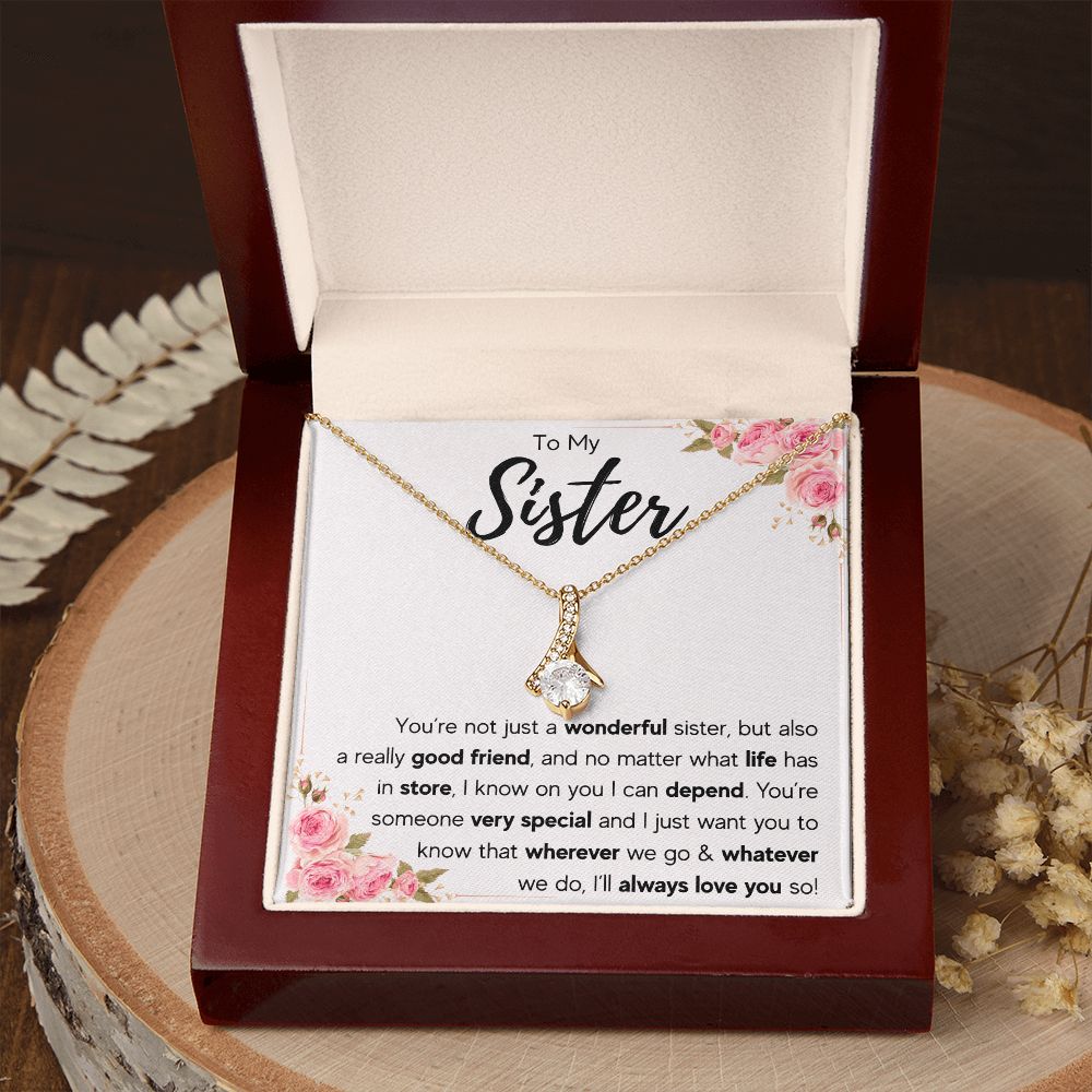 best sister gifts from sister birthday gifts for women christmas gift for sister jewelry sister necklaces sister wedding gift - ON CLOUD NINE GIFTS