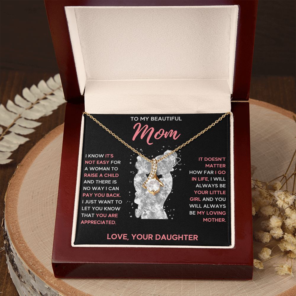 mom necklace birthday gifts for mom mama necklaces for women mother and daughter gifts mom christmas gifts from daughter - ON CLOUD NINE GIFTS