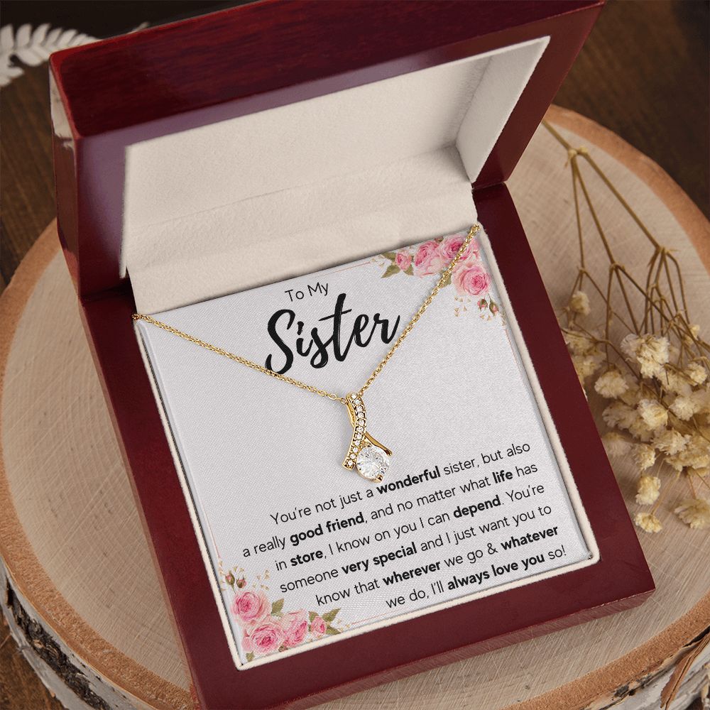 best sister gifts from sister birthday gifts for women christmas gift for sister jewelry sister necklaces sister wedding gift - ON CLOUD NINE GIFTS