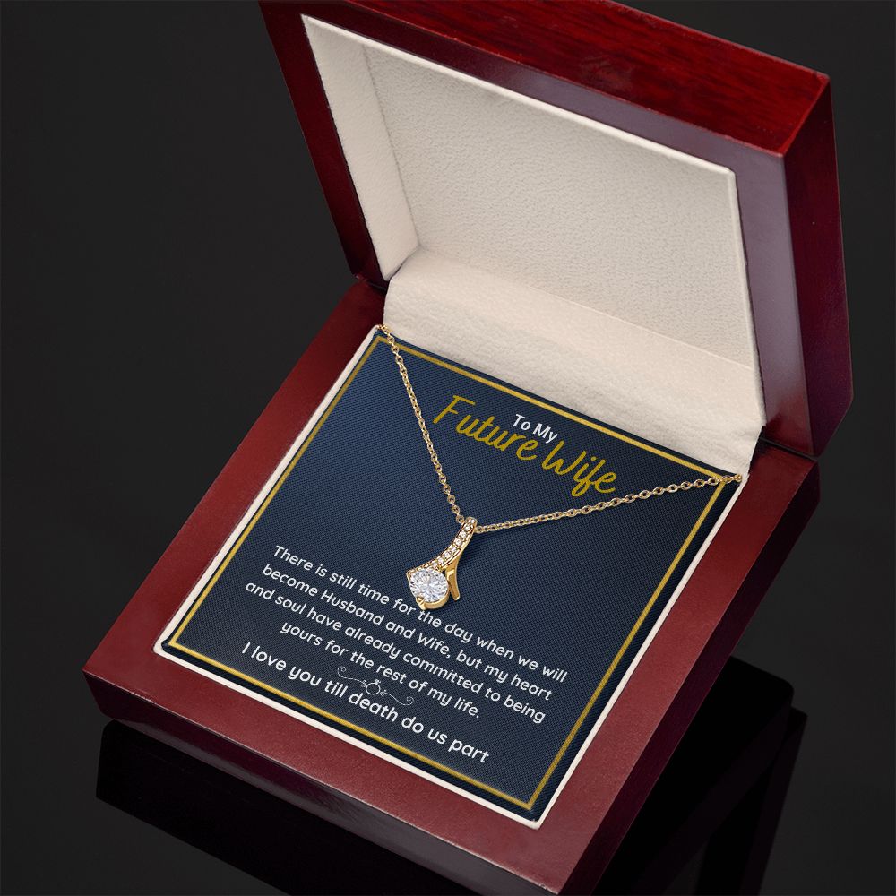 promise necklace for her fiance gifts for her necklaces for couples love necklace soulmate jewelry future wife necklace womens jewelry - ON CLOUD NINE GIFTS