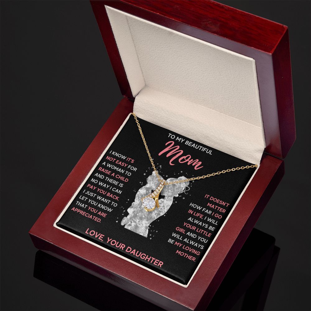 mom necklace birthday gifts for mom mama necklaces for women mother and daughter gifts mom christmas gifts from daughter - ON CLOUD NINE GIFTS