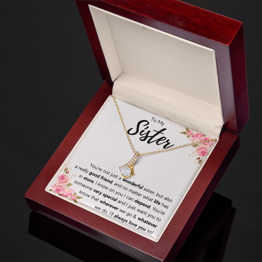 best sister gifts from sister birthday gifts for women christmas gift for sister jewelry sister necklaces sister wedding gift - ON CLOUD NINE GIFTS