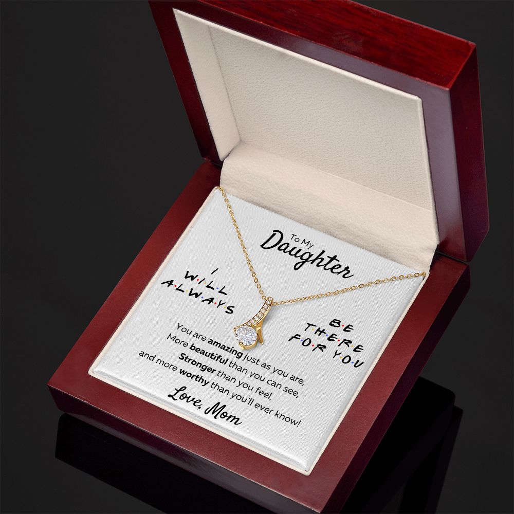 to my beautiful daughter necklace mother and daughter necklaces birthday gifts for daughter adult mother to daughter gifts - ON CLOUD NINE GIFTS