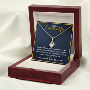 promise necklace for her fiance gifts for her necklaces for couples love necklace soulmate jewelry future wife necklace womens jewelry - ON CLOUD NINE GIFTS