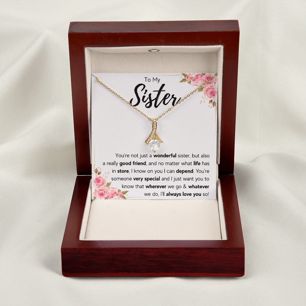best sister gifts from sister birthday gifts for women christmas gift for sister jewelry sister necklaces sister wedding gift - ON CLOUD NINE GIFTS