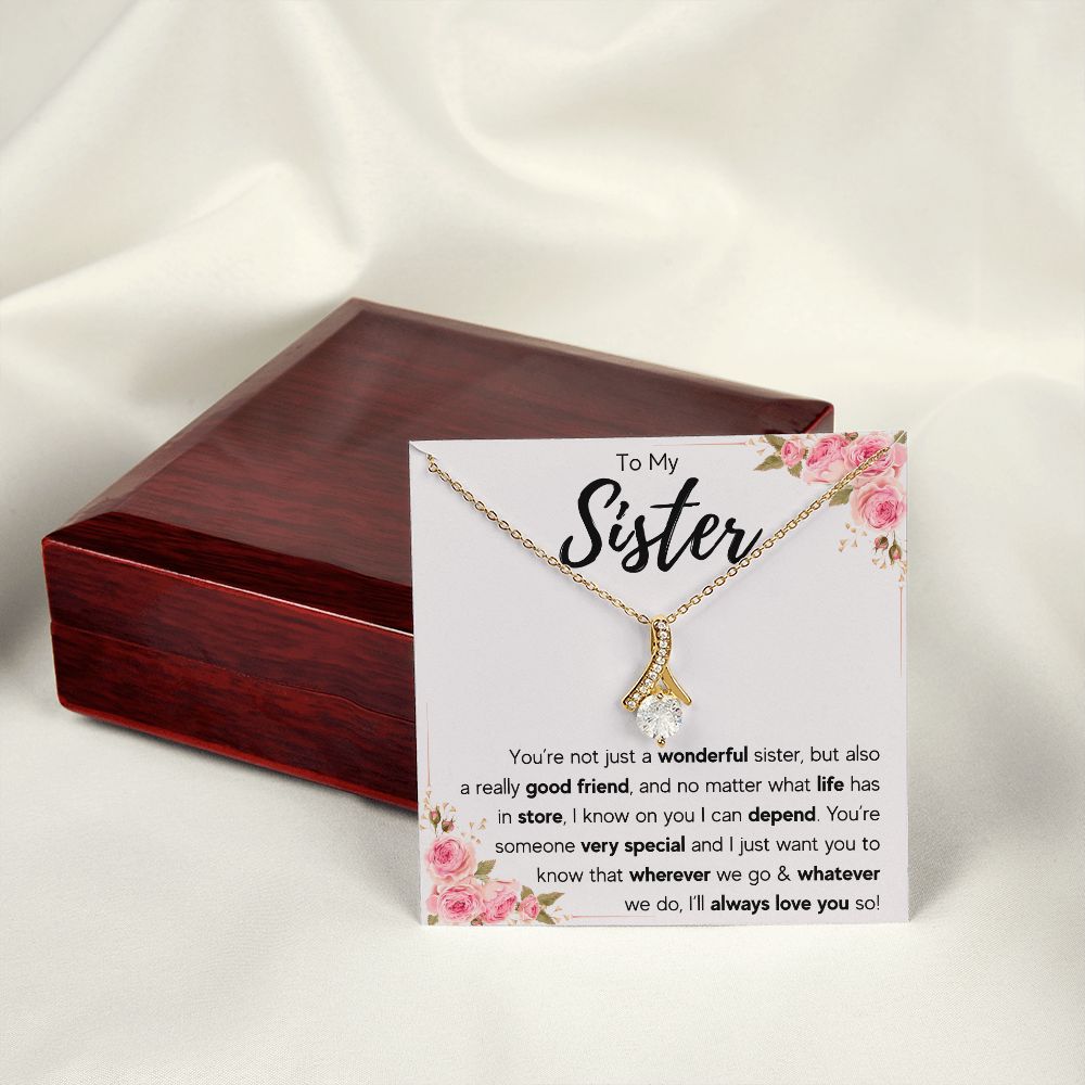 best sister gifts from sister birthday gifts for women christmas gift for sister jewelry sister necklaces sister wedding gift - ON CLOUD NINE GIFTS