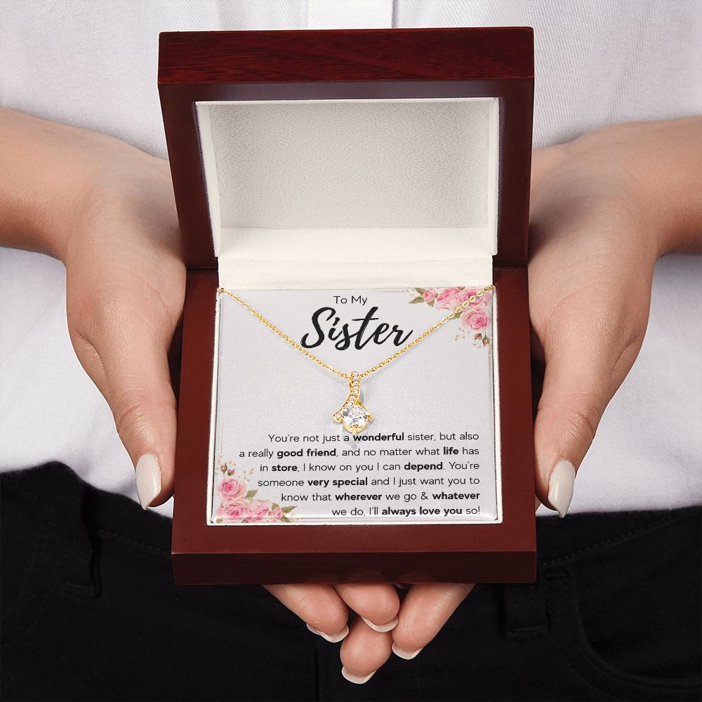 best sister gifts from sister birthday gifts for women christmas gift for sister jewelry sister necklaces sister wedding gift - ON CLOUD NINE GIFTS