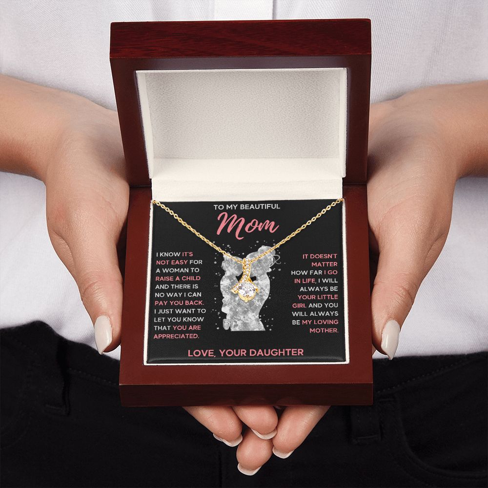 mom necklace birthday gifts for mom mama necklaces for women mother and daughter gifts mom christmas gifts from daughter - ON CLOUD NINE GIFTS
