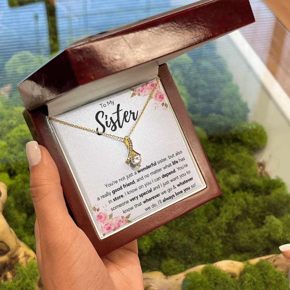 best sister gifts from sister birthday gifts for women christmas gift for sister jewelry sister necklaces sister wedding gift - ON CLOUD NINE GIFTS