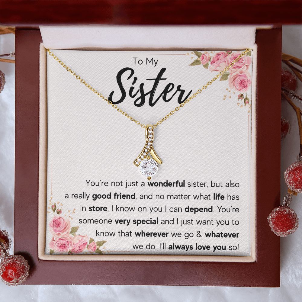 best sister gifts from sister birthday gifts for women christmas gift for sister jewelry sister necklaces sister wedding gift - ON CLOUD NINE GIFTS