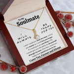 couples necklace to my wife birthday love gifts gift for girlfriend to my soulmate necklace for women gift ideas womens jewelry - ON CLOUD NINE GIFTS