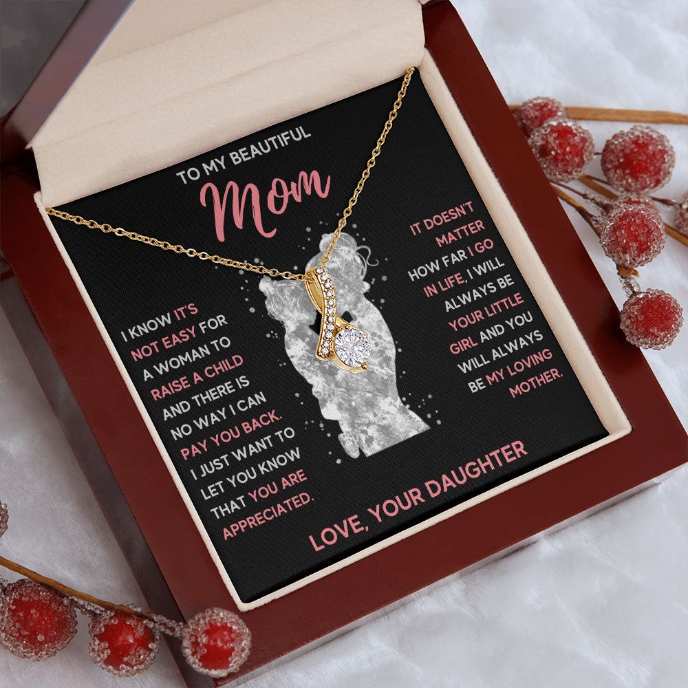 mom necklace birthday gifts for mom mama necklaces for women mother and daughter gifts mom christmas gifts from daughter - ON CLOUD NINE GIFTS