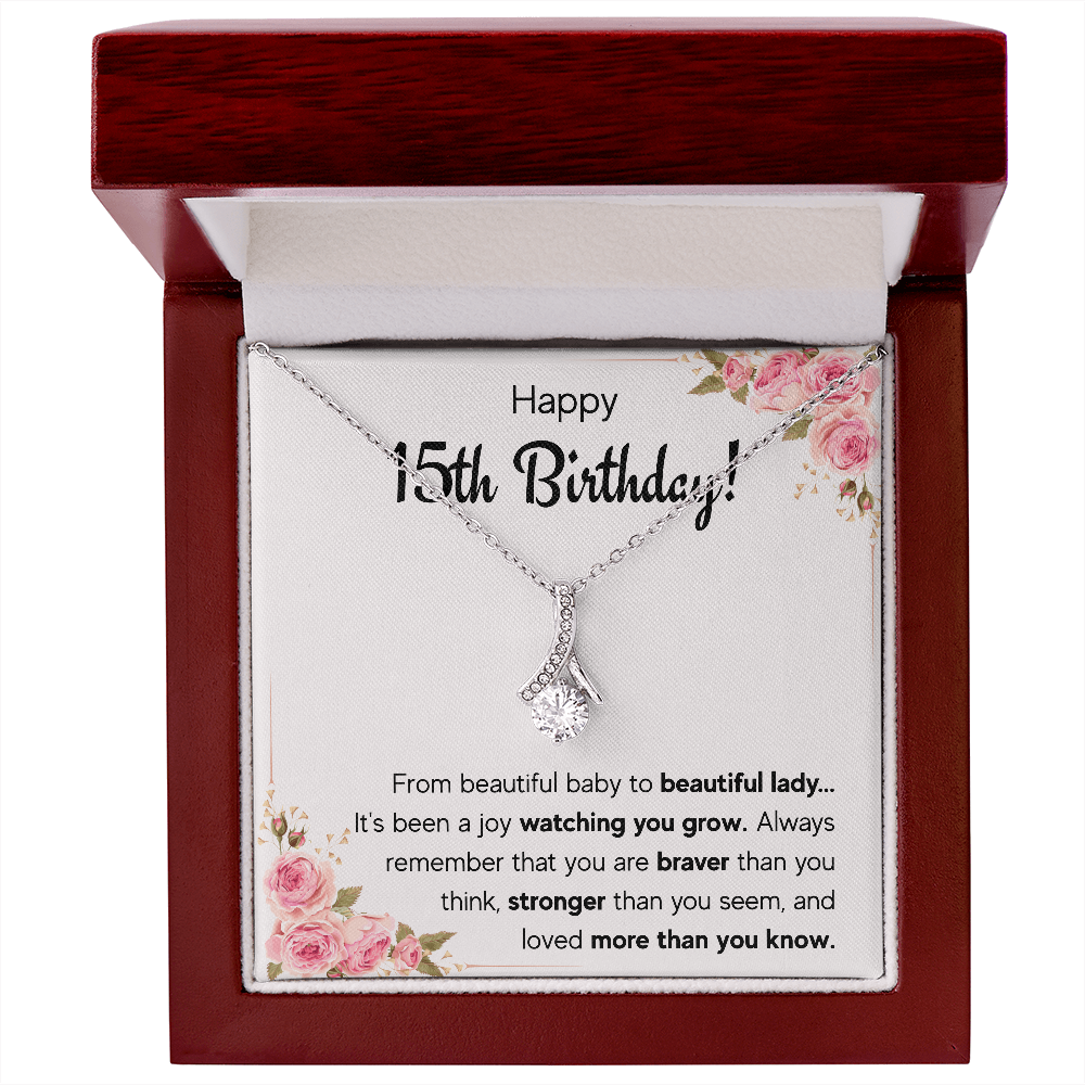 quinceanera jewelry, quinceanera gifts, card,15 year old girl gifts for teen girls for 15th birthday gifts, sweet 15 necklace, fifteen bda - ON CLOUD NINE GIFTS