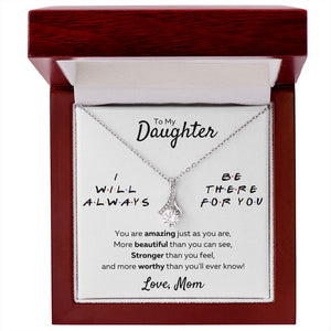 to my beautiful daughter necklace mother and daughter necklaces birthday gifts for daughter adult mother to daughter gifts - ON CLOUD NINE GIFTS