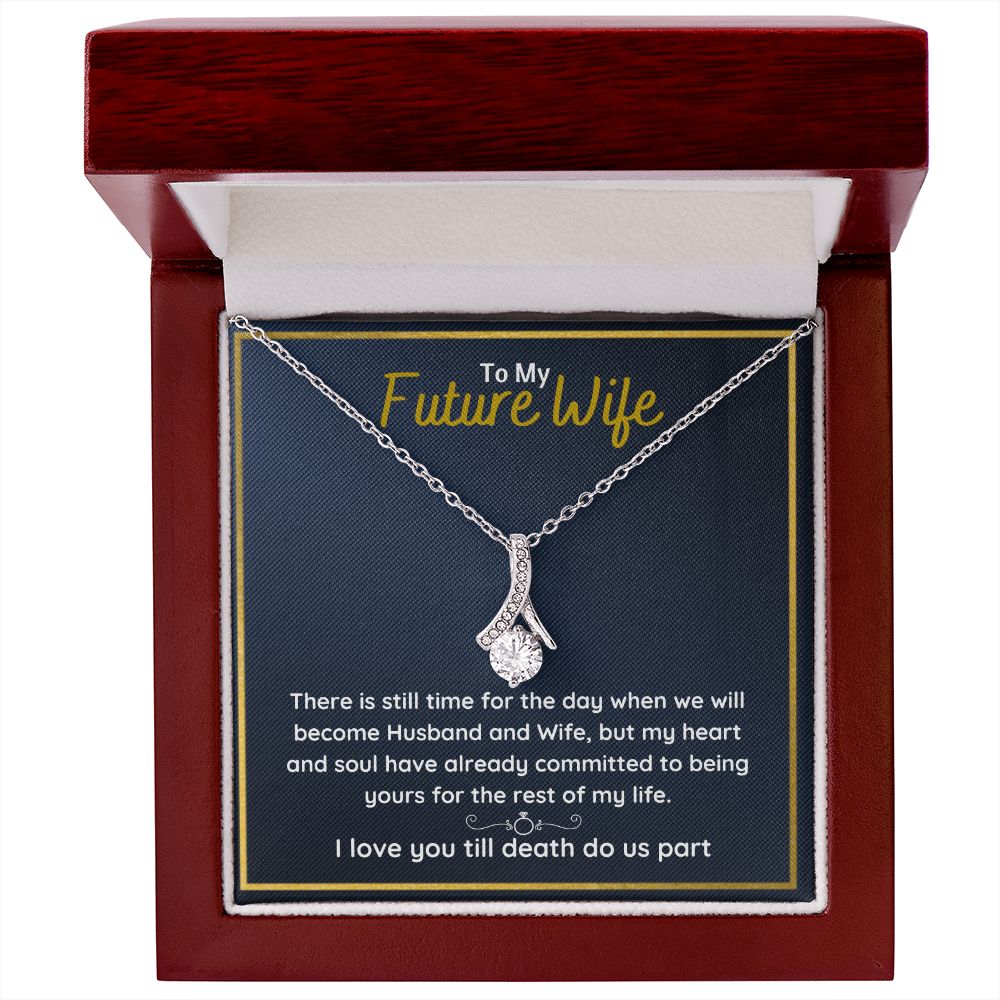 promise necklace for her fiance gifts for her necklaces for couples love necklace soulmate jewelry future wife necklace womens jewelry - ON CLOUD NINE GIFTS