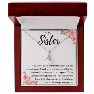best sister gifts from sister birthday gifts for women christmas gift for sister jewelry sister necklaces sister wedding gift - ON CLOUD NINE GIFTS