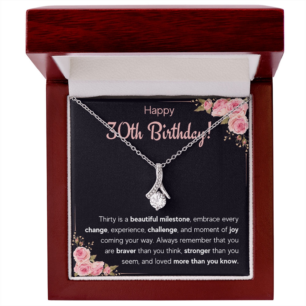 30th birthday gifts for her, dirty 30 year old birthday gifts for women, happy 30th bday jewelry necklace presents for 30 year old woman - ON CLOUD NINE GIFTS