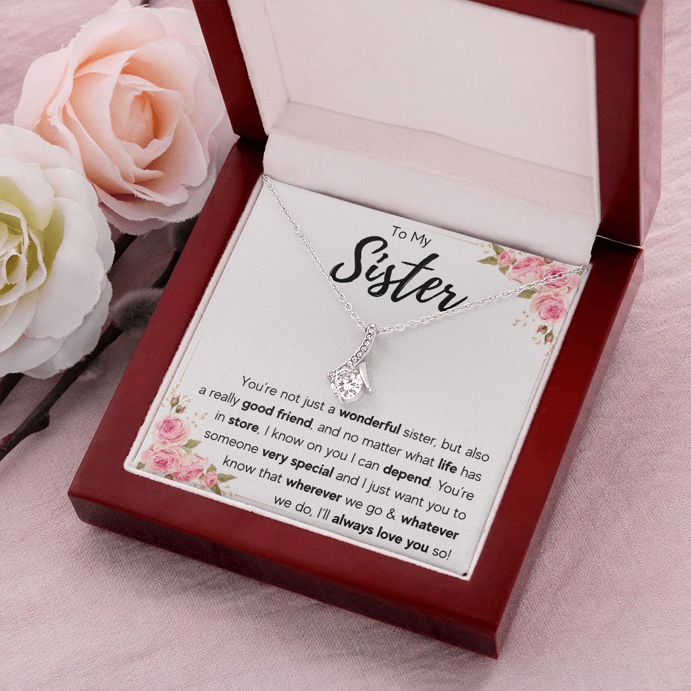 best sister gifts from sister birthday gifts for women christmas gift for sister jewelry sister necklaces sister wedding gift - ON CLOUD NINE GIFTS