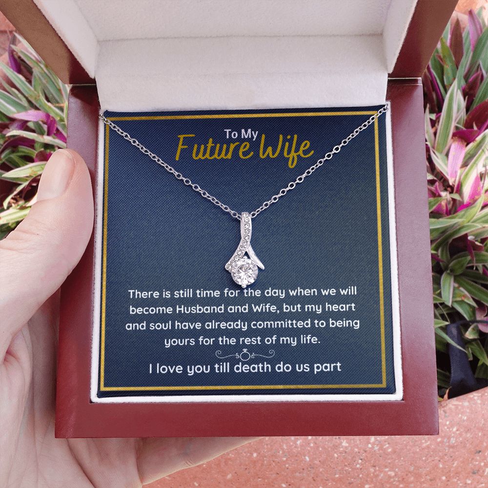 promise necklace for her fiance gifts for her necklaces for couples love necklace soulmate jewelry future wife necklace womens jewelry - ON CLOUD NINE GIFTS