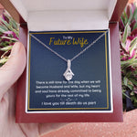 promise necklace for her fiance gifts for her necklaces for couples love necklace soulmate jewelry future wife necklace womens jewelry - ON CLOUD NINE GIFTS