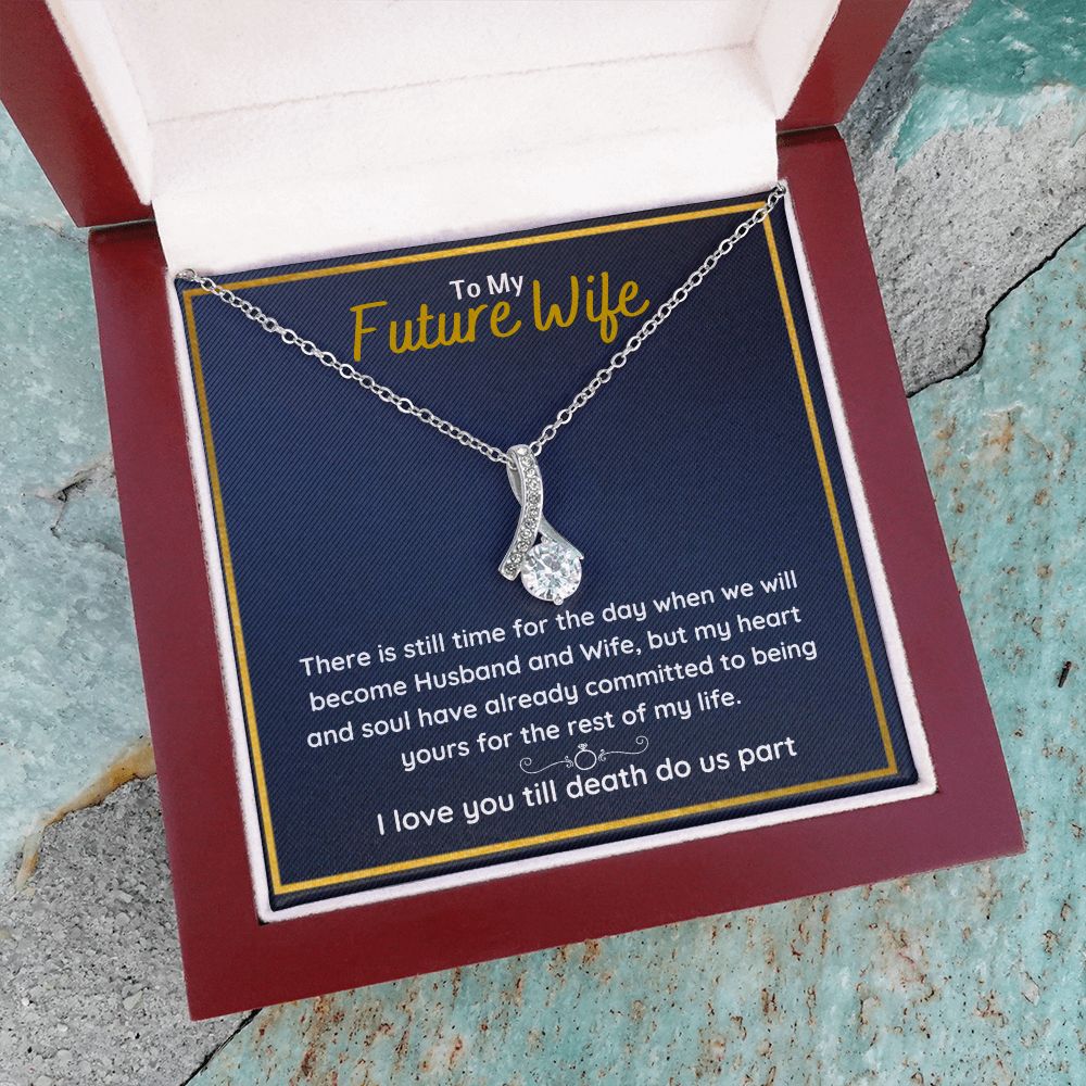 promise necklace for her fiance gifts for her necklaces for couples love necklace soulmate jewelry future wife necklace womens jewelry - ON CLOUD NINE GIFTS