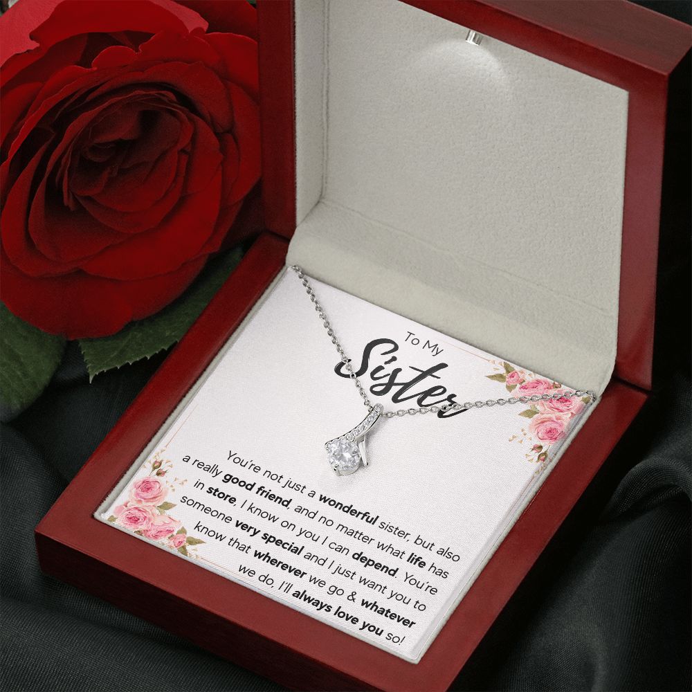 best sister gifts from sister birthday gifts for women christmas gift for sister jewelry sister necklaces sister wedding gift - ON CLOUD NINE GIFTS