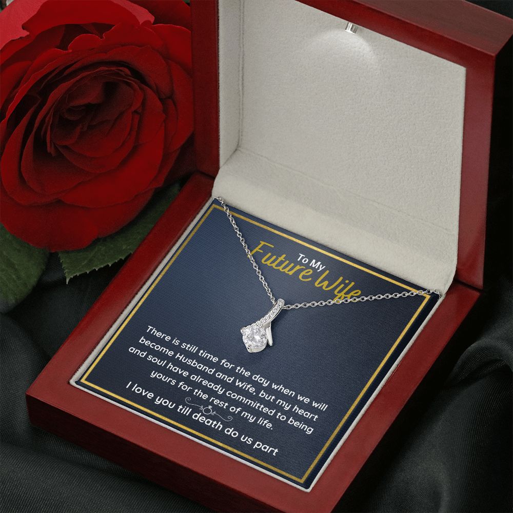 promise necklace for her fiance gifts for her necklaces for couples love necklace soulmate jewelry future wife necklace womens jewelry - ON CLOUD NINE GIFTS